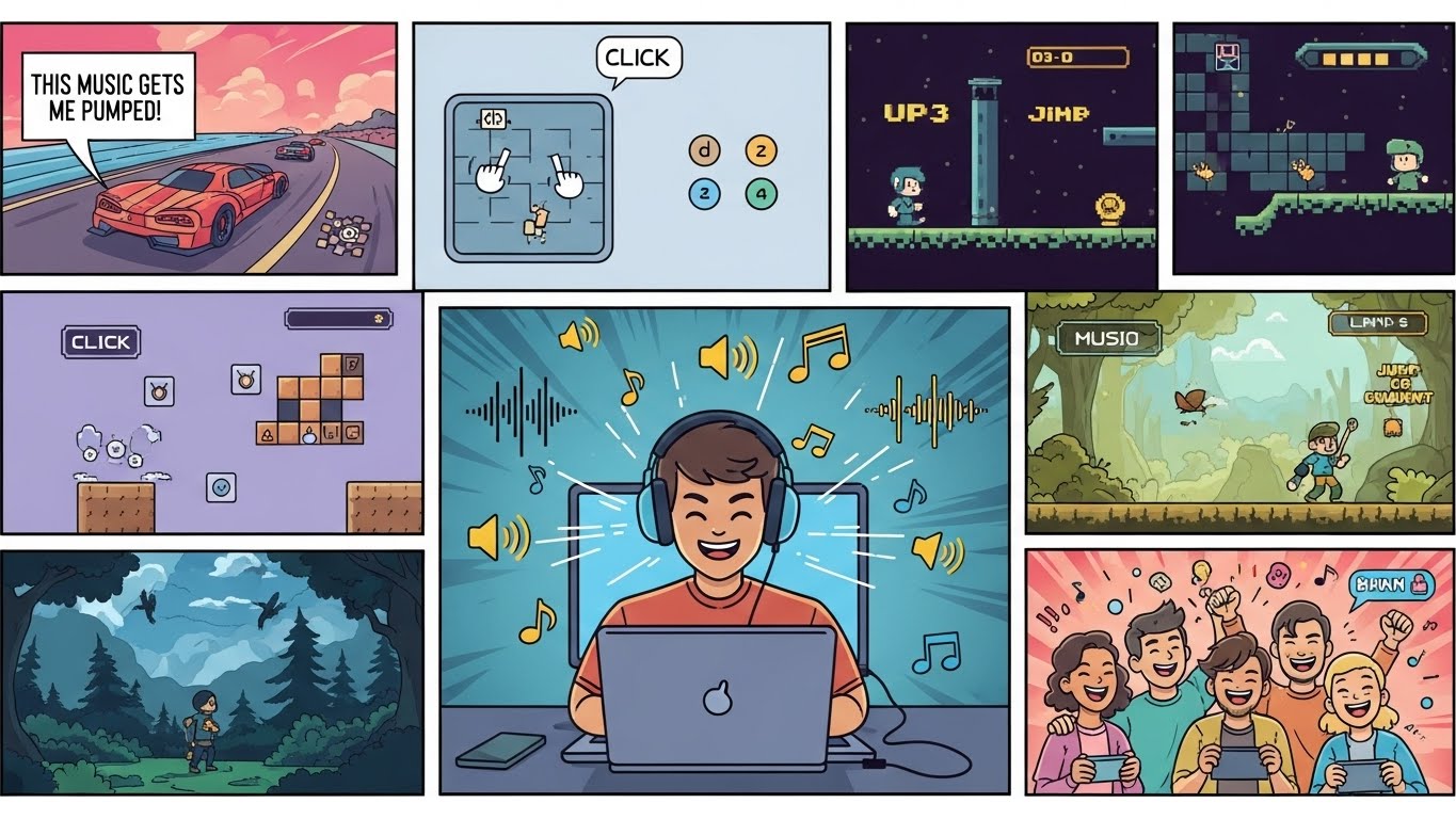 The Role of Sound and Music in Making Browser Games Engaging
