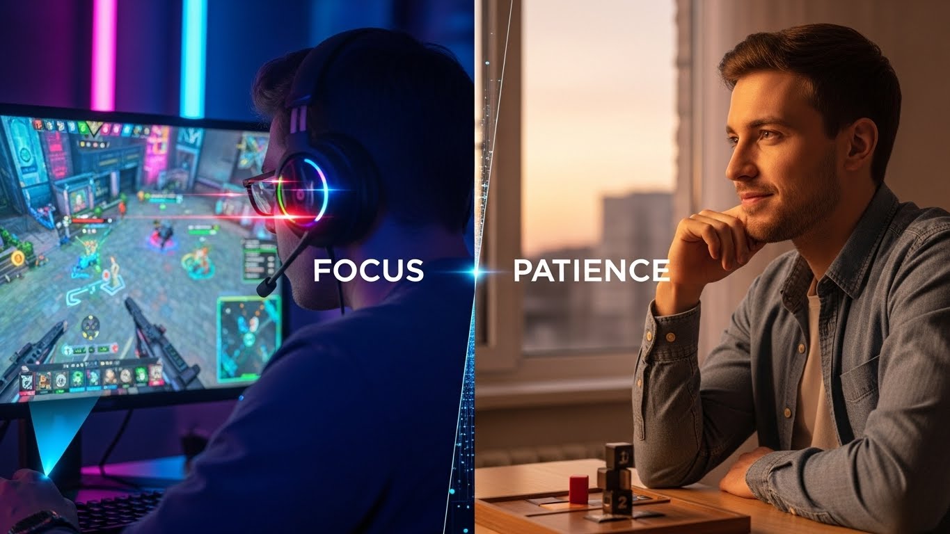 The Hidden Benefits of Competitive Online Games for Focus and Patience