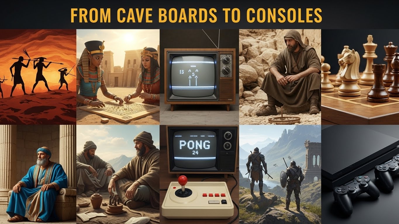 From Cave Boards to Consoles: How the Earliest Games Gave Birth to Modern Gaming